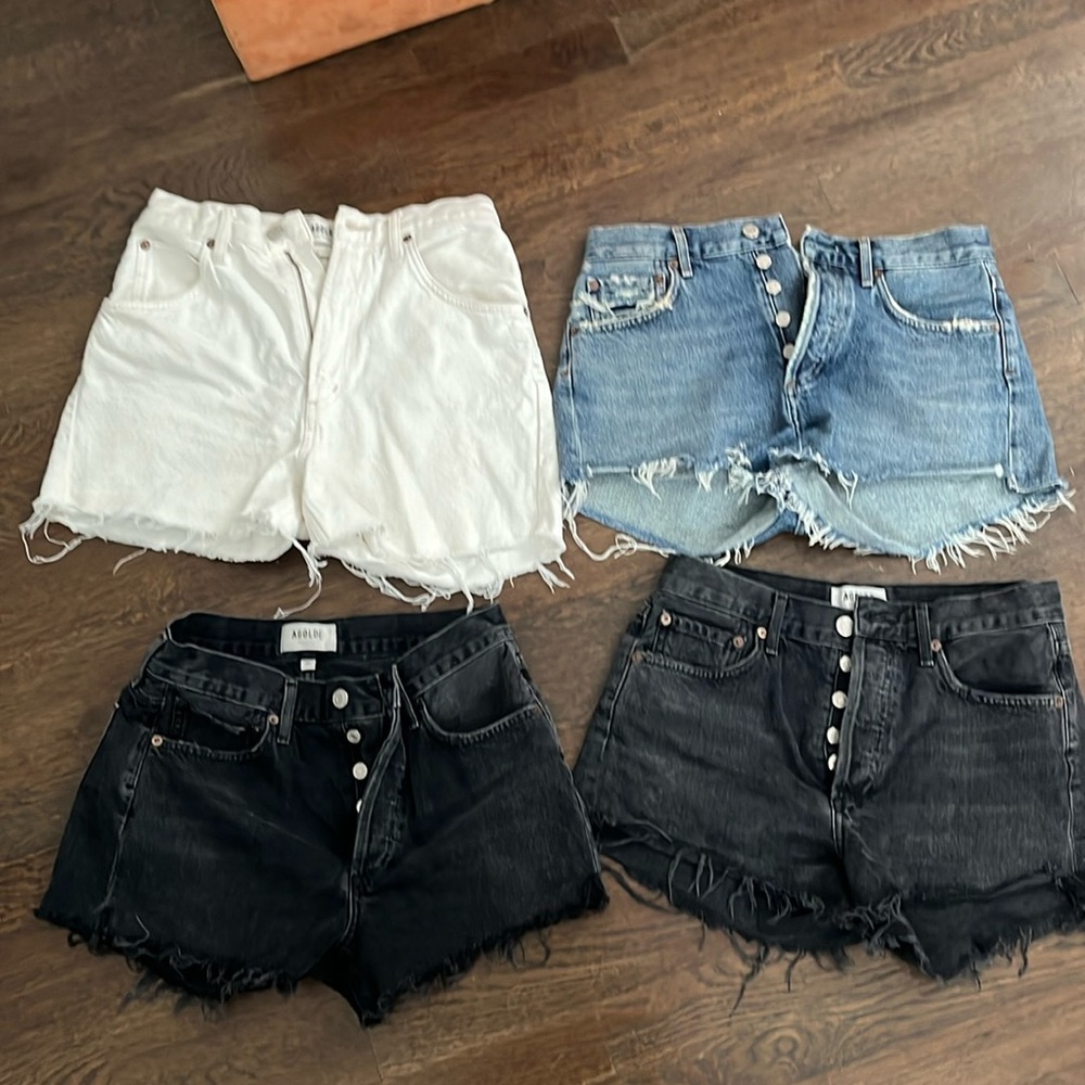 Set of four agolde shorts !!!!